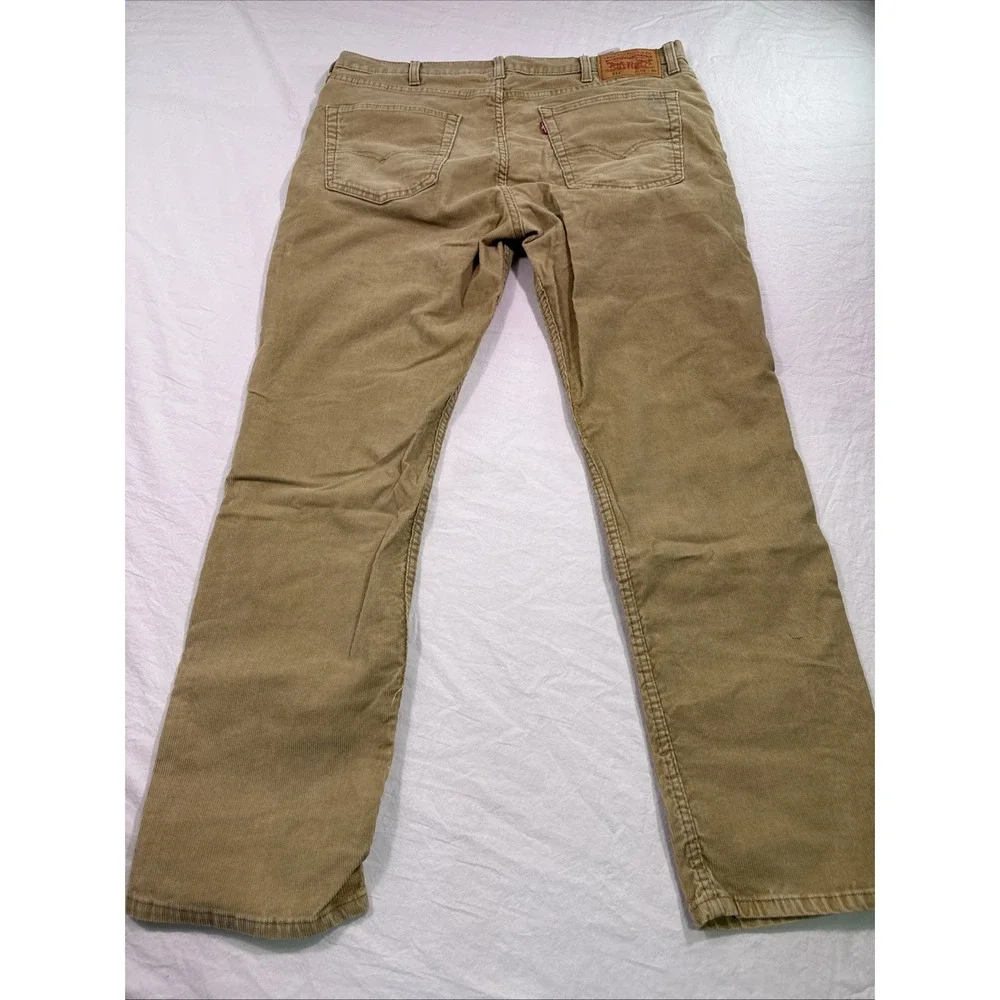 Levi's 511 Corduroy Pants  Men's 38X30 TAN Slim Fit Classic Modern Casual PREPPY